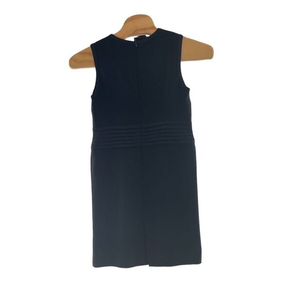 Vintage Les Copains Women's Wool Crepe Lined Sheath Shift Dress Black Size 48 - Picture 2 of 4